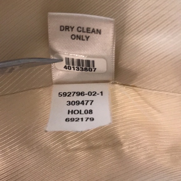 Banana Republic Cream Ivory Wool Double Breasted Women's Coat Size L - Picture 12 of 16